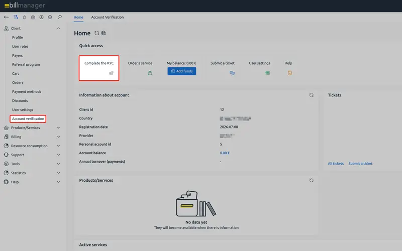 Модуль KYC Биорг для billmanager — 3