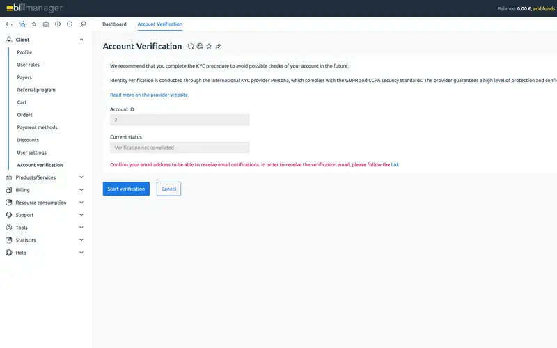Модуль KYC Persona для billmanager — 4